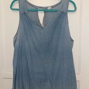 Old Navy Light Blue Denim Tank Top